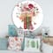 Designart - Vintage Old Books With Wildflowers - Farmhouse Metal Circle Wall Art